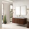 James Martin Vanities Amberly 60in Double Vanity, Mid-Century Walnut w/ 3 CM Carrara Marble Top 670-V60D-WLT-3CAR - alternate 3